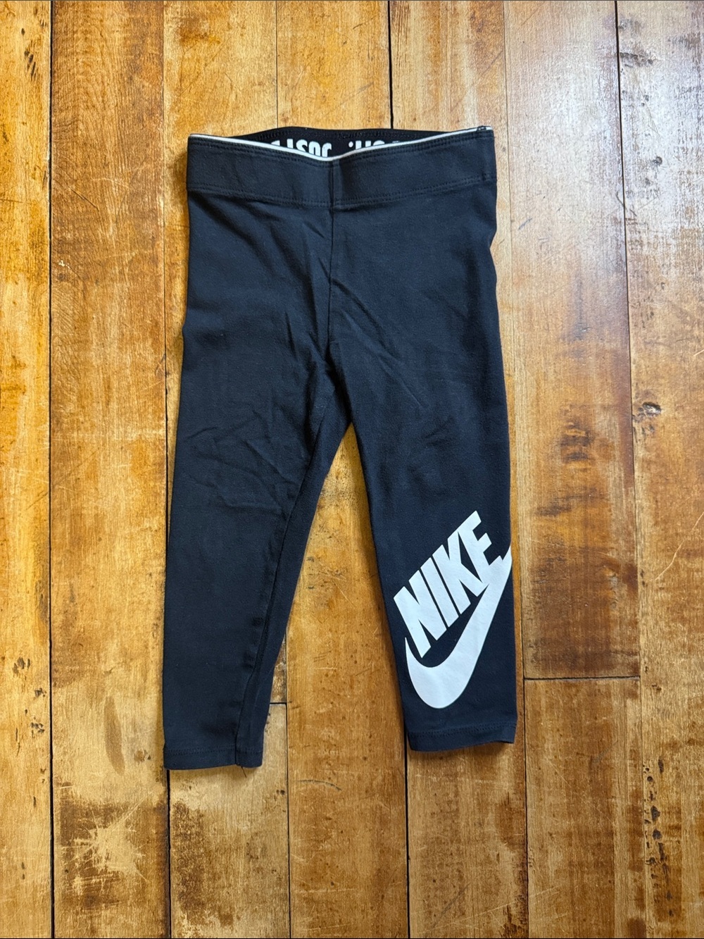 Nike Black Legging 2T White Logo cotton